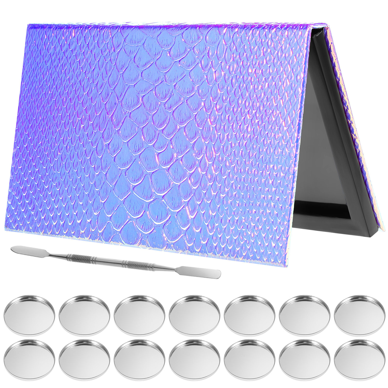 Eyeshadow Palette - 1Set Magnetic Makeup Palette Empty Mermaid