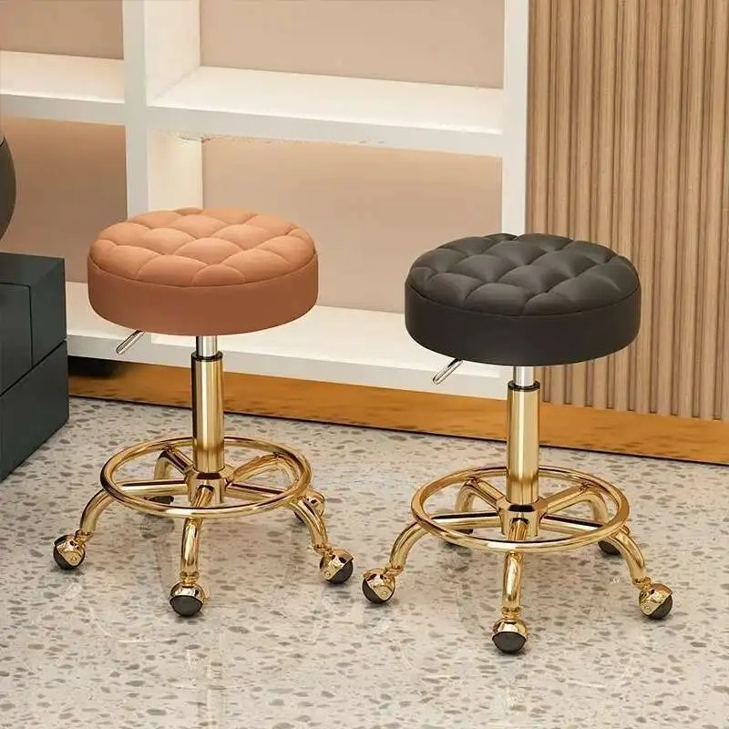 Beauty Makeup Outlet - Barber Salon Hairdressing Chairs Gold Beauty