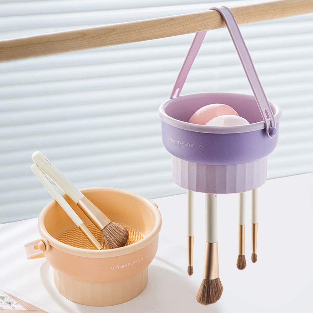 Cosmetic Sponge - Makeup Brush Cleaning Bucket Washing And