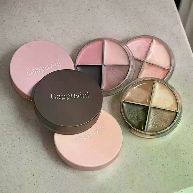 Beauty Makeup Eyeshadow Palette - Cappuvini 4 Color Matte Velvet Eyeshadow