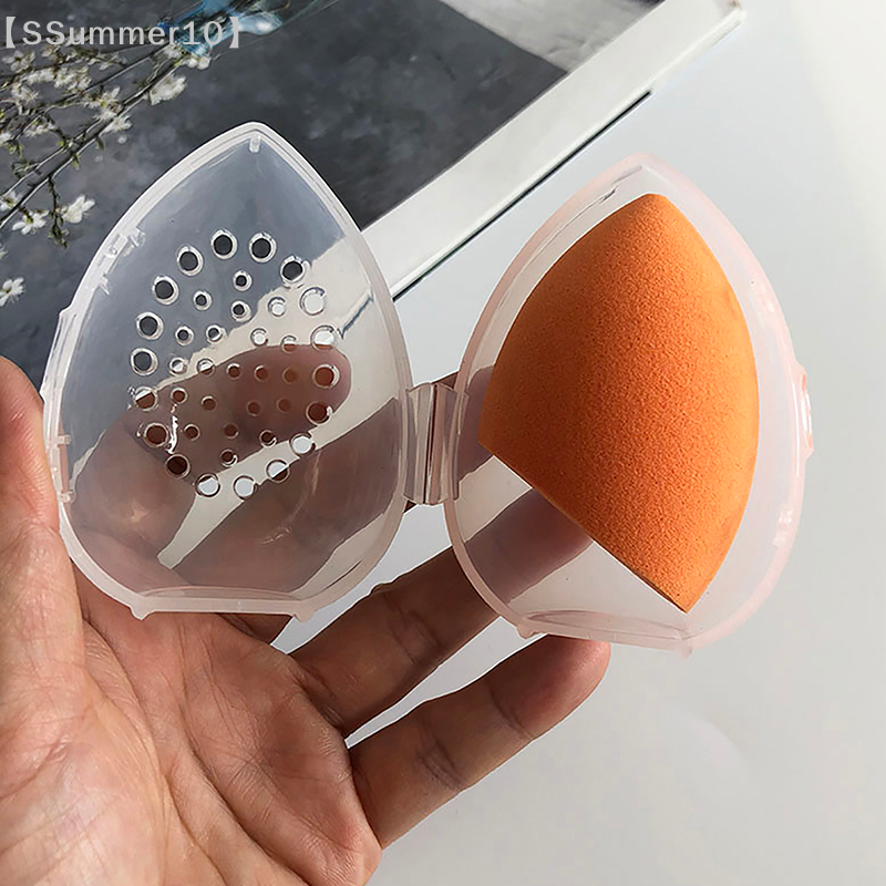 Cosmetic Sponge - 【SSummer10】Egg Shape Plastic Cosmetics Puff Holder