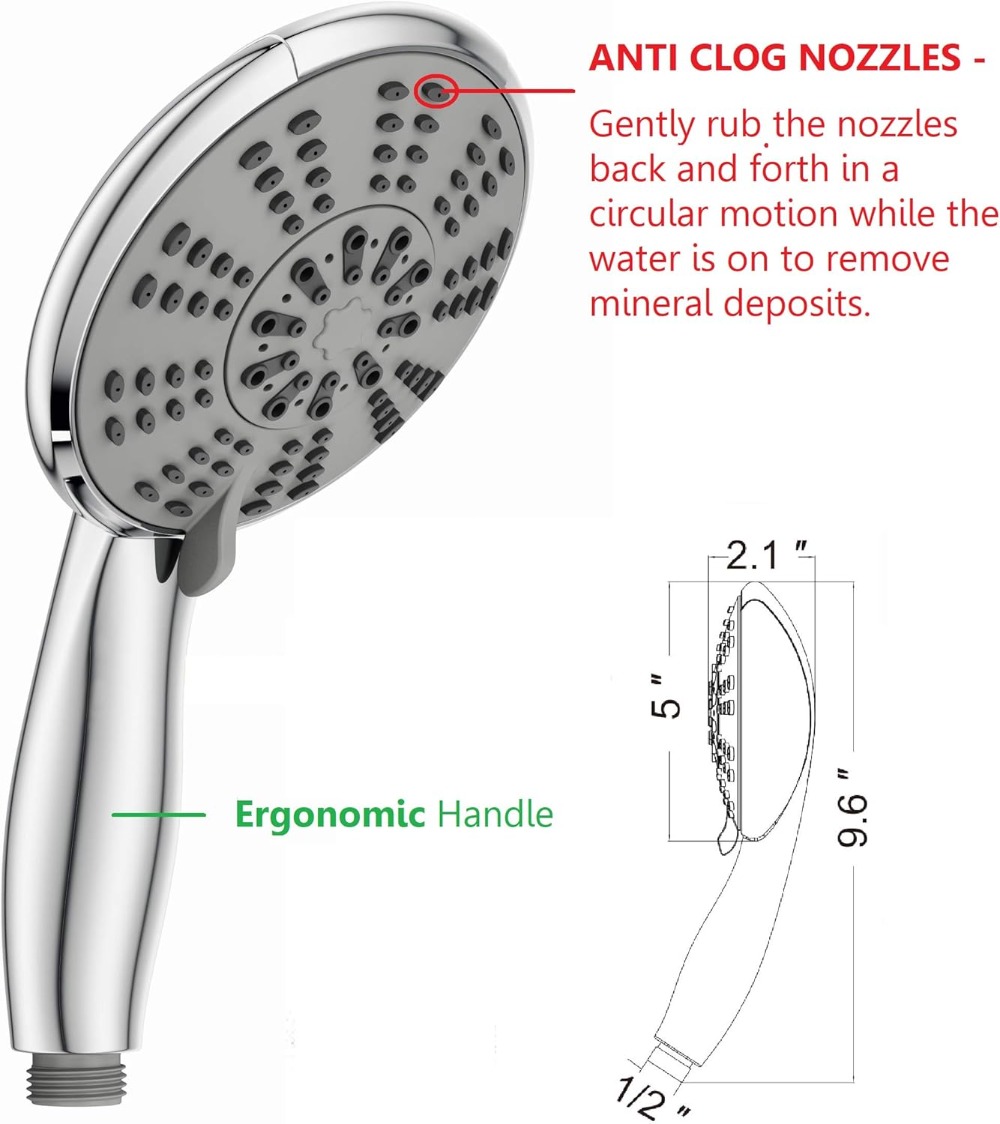 5-Inch Anti-Clog High Pressure - Setting Spray avis et prix