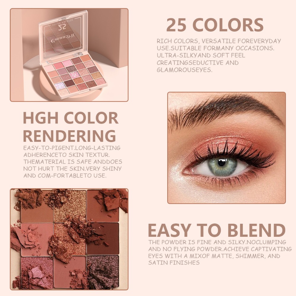 25 Color Eyeshadow Palette Mat - Beauty Makeup Eyeshadow Palette avis et prix
