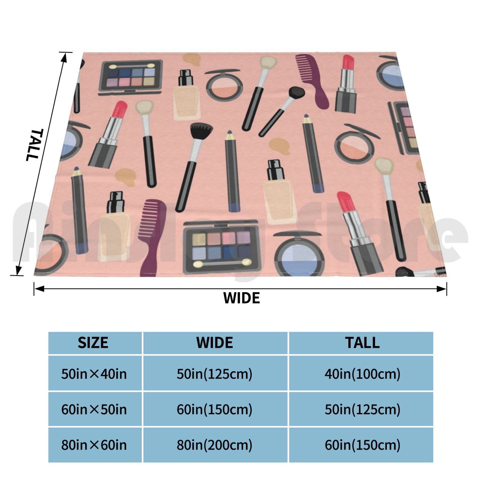 Makeup Kit Blanket For Sofa Be - Beauty Makeup Vector avis et prix