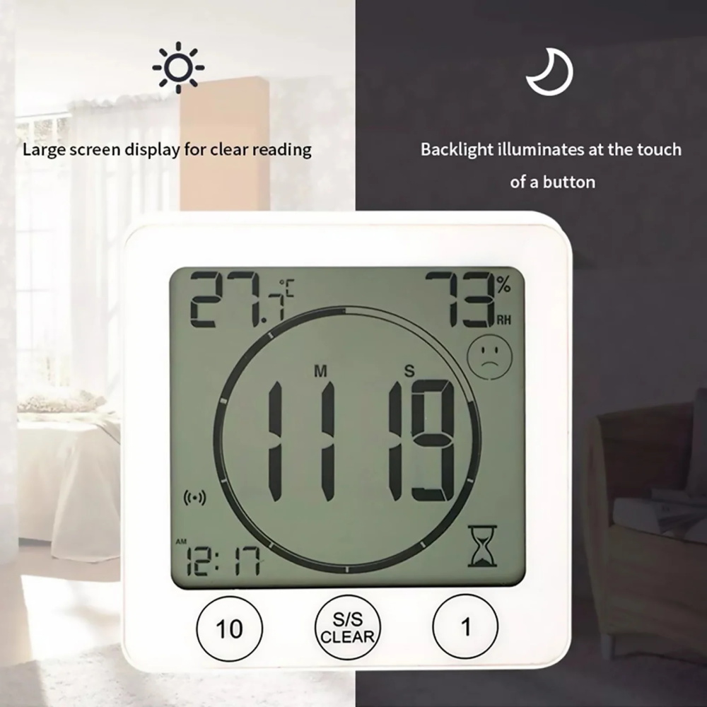 Waterproof Digital Bathroom Wa - Setting Spray avis et prix