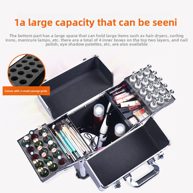 Professional Nail Art Case Rol - Beauty Makeup Case avis et prix
