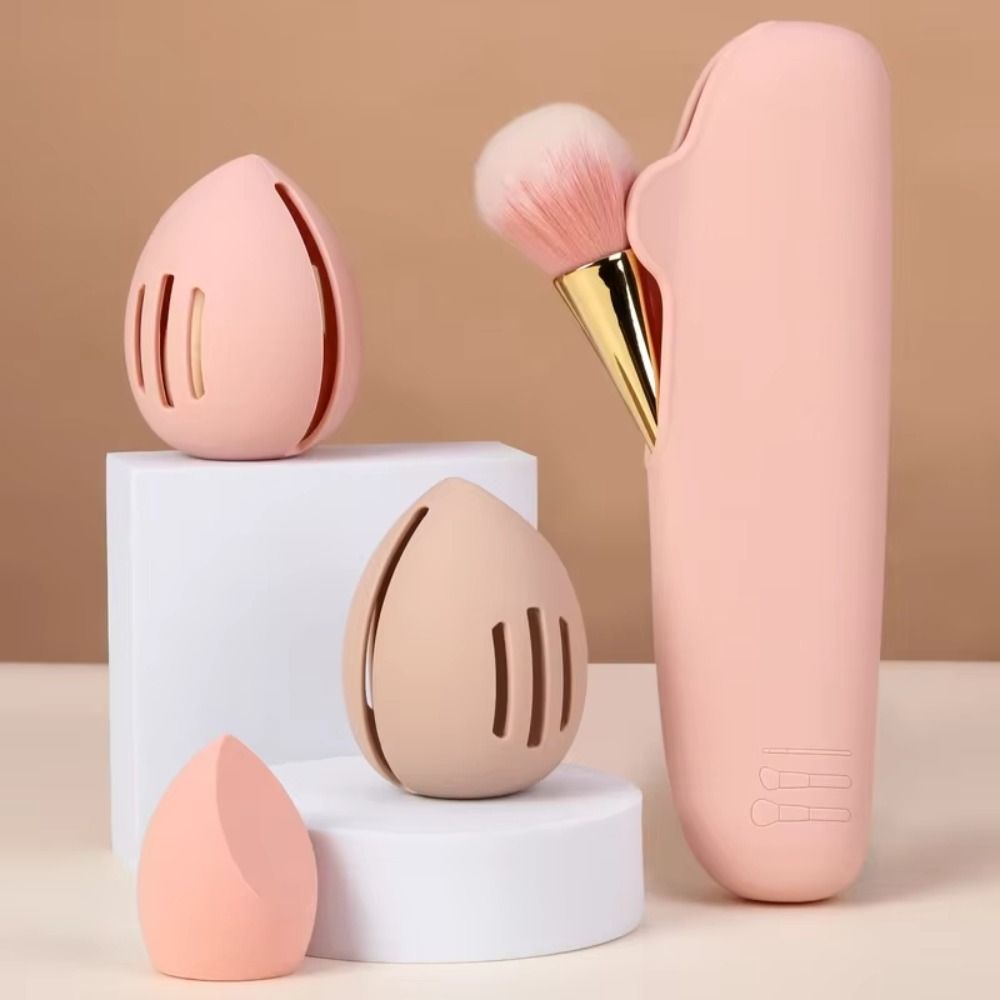 Portable Silicone Makeup Spong - Beauty Makeup Case avis et prix