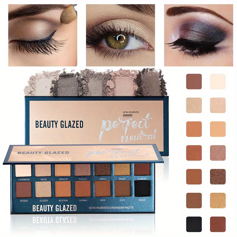 BEAUTY GLAZED 14 Colors Eyesha - Beauty Makeup Eyeshadow Palette avis et prix