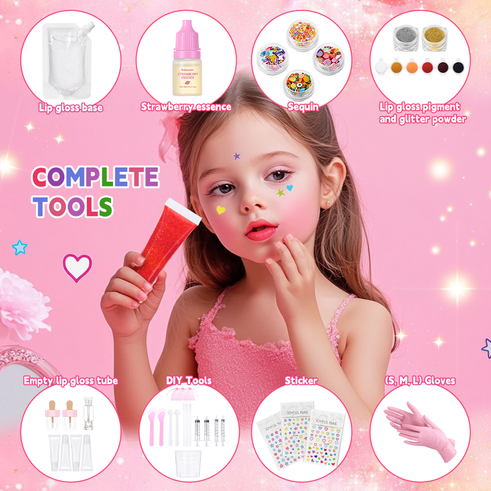 Lip Gloss Base Set Lip Gloss M - Beauty Makeup Kit For Kids avis et prix