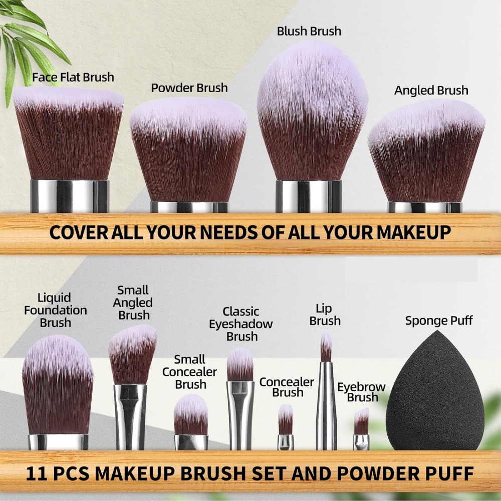 BS-MALL Makeup Brush Set 11Pcs - Blush Brush Kabuki avis et prix