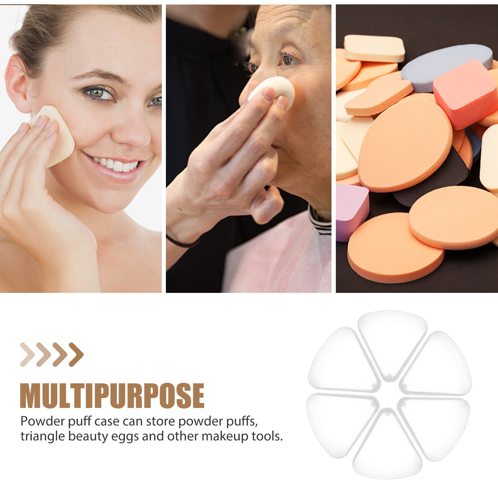 6Pcs Makeup Powder Puff Case T - Beauty Makeup Case avis et prix