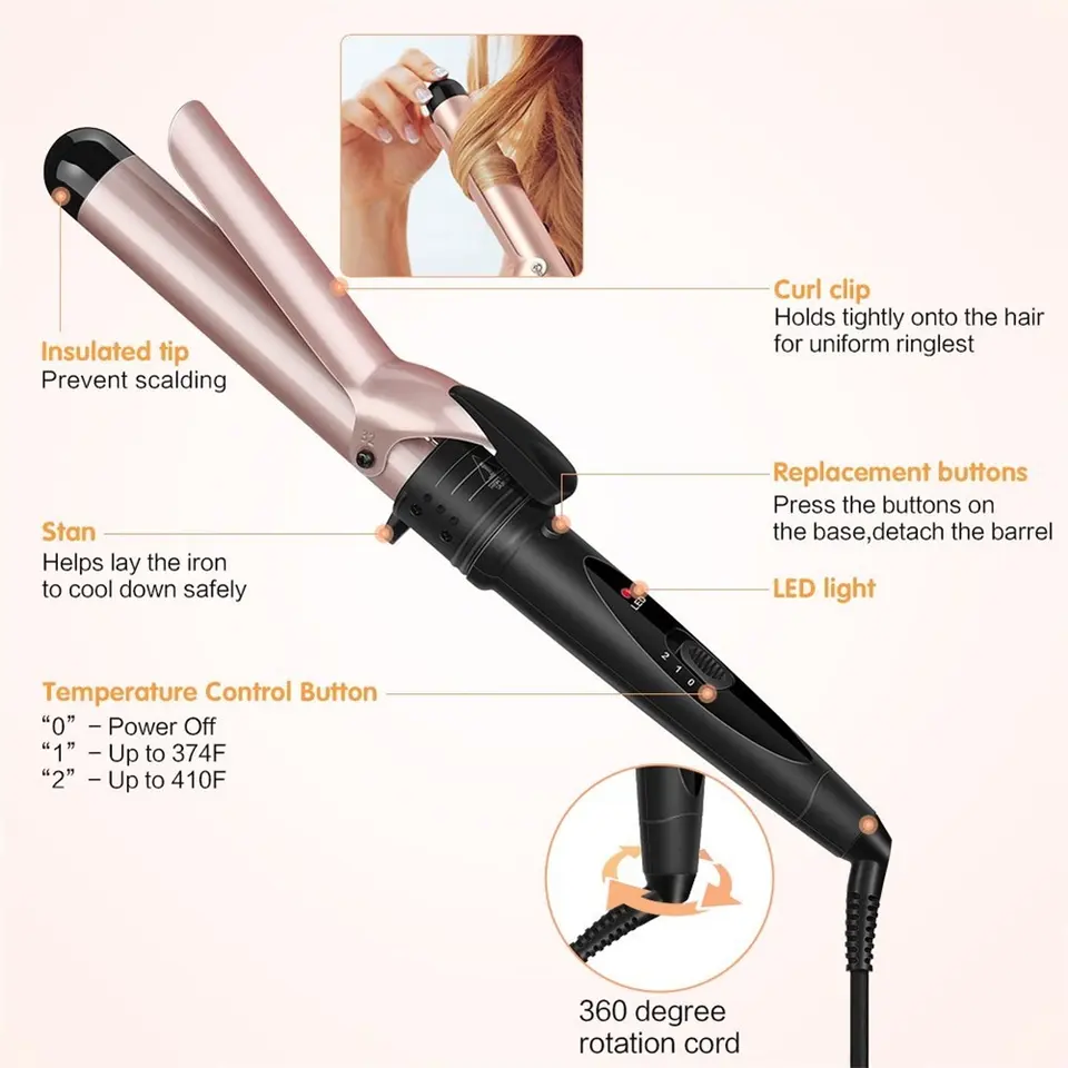 Professional Salon Hair Curler - Hair Curling Wand avis et prix
