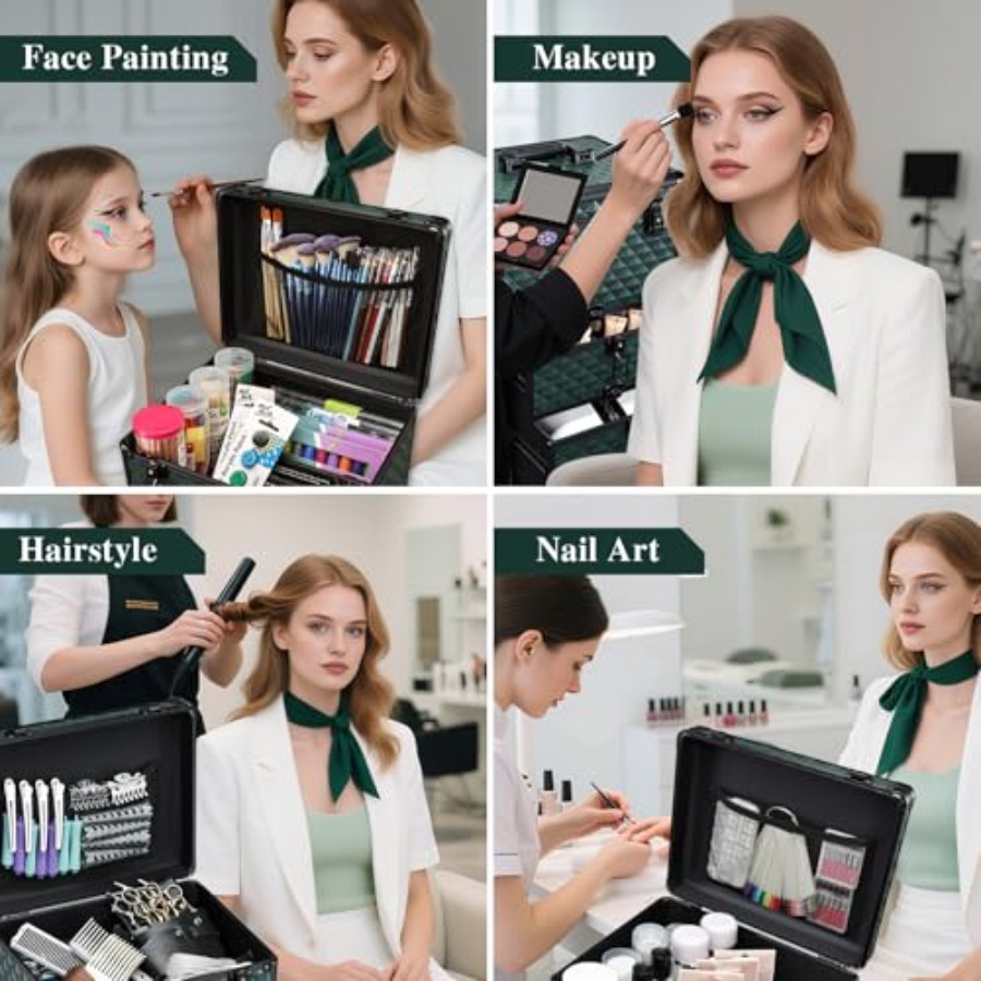 Nail Salon Cart with 4 Drawers - Beauty Makeup Case avis et prix