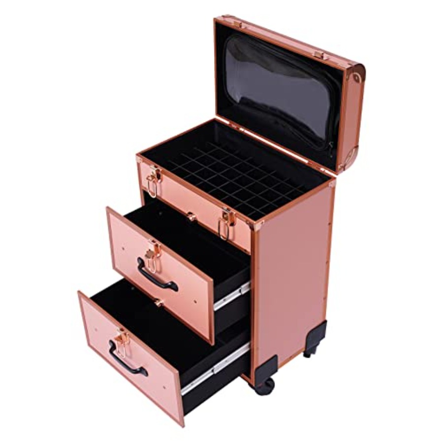 3-Tier Aluminum Rolling Makeup - Beauty Makeup Case avis et prix