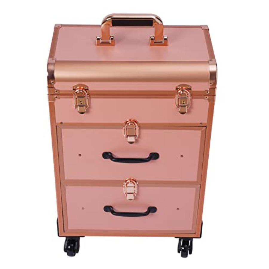 3-Tier Aluminum Rolling Makeup - Beauty Makeup Case avis et prix