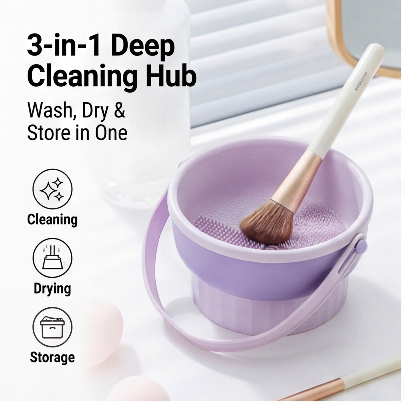 Silicone Makeup Brush Cleaning - Cosmetic Sponge avis et prix