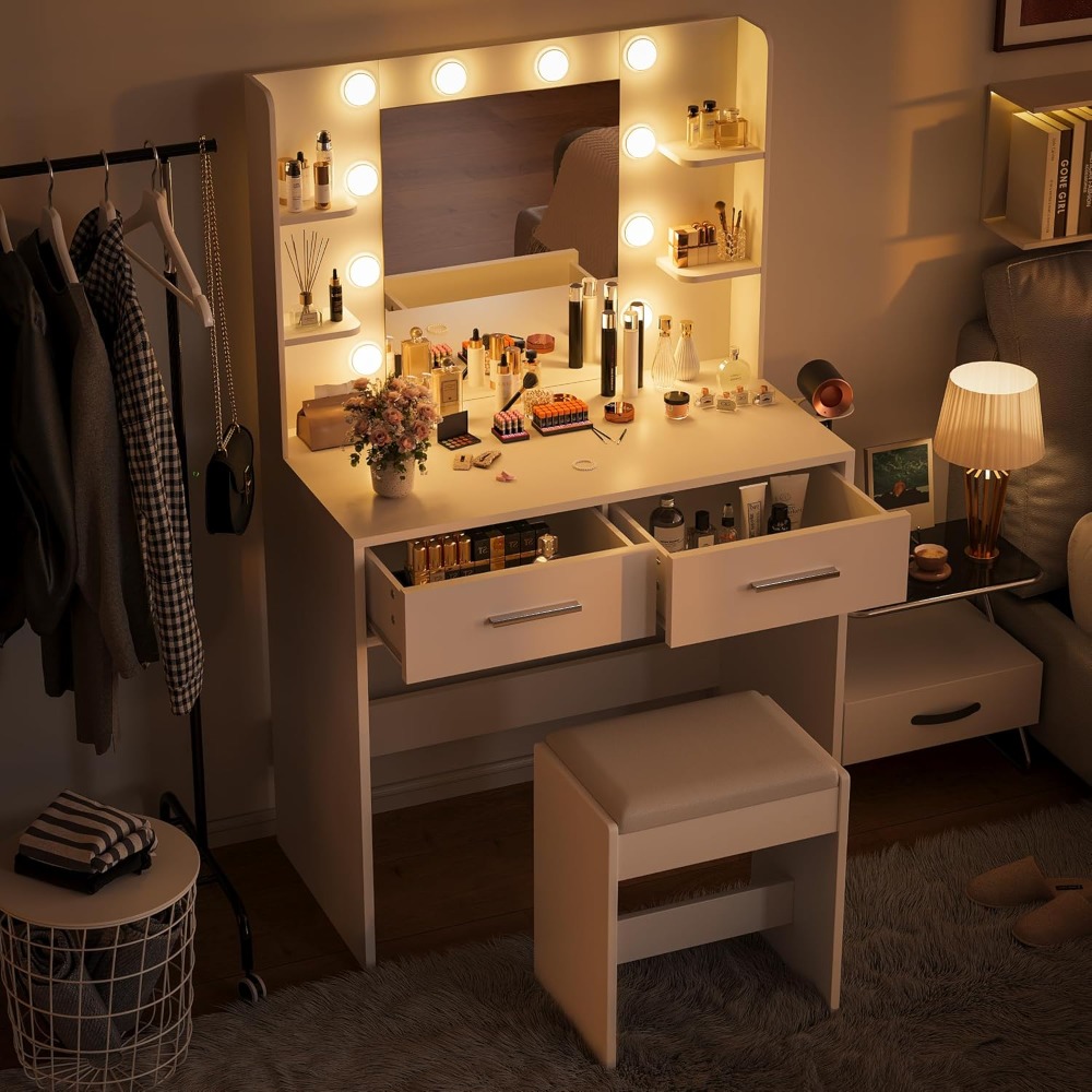 Make up Vanity Desk with Mirro - Beauty Makeup Outlet avis et prix