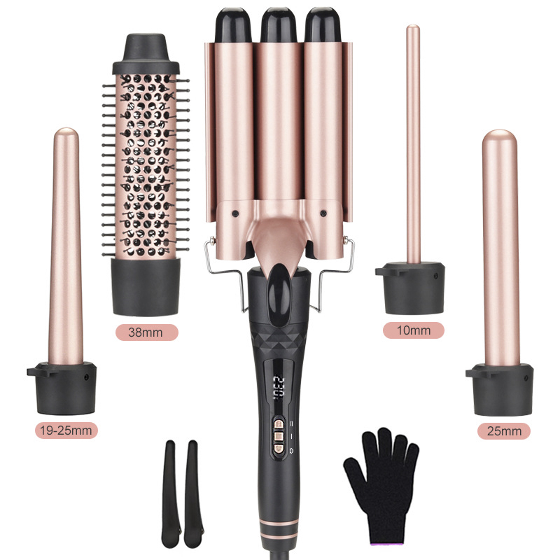 5 in 1 Interchangeable Curling - Hair Curling Wand avis et prix