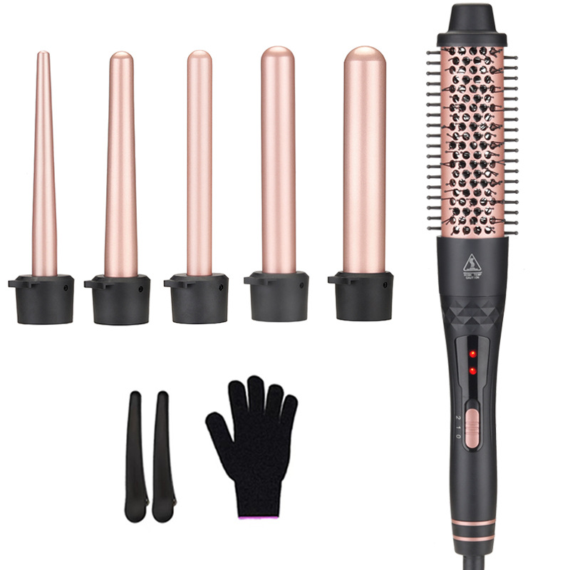 5 in 1 Interchangeable Curling - Hair Curling Wand avis et prix