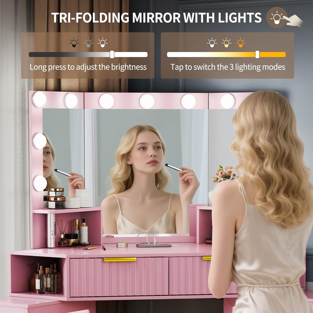 LED-Illuminated Makeup Vanity  - Beauty Makeup Outlet avis et prix