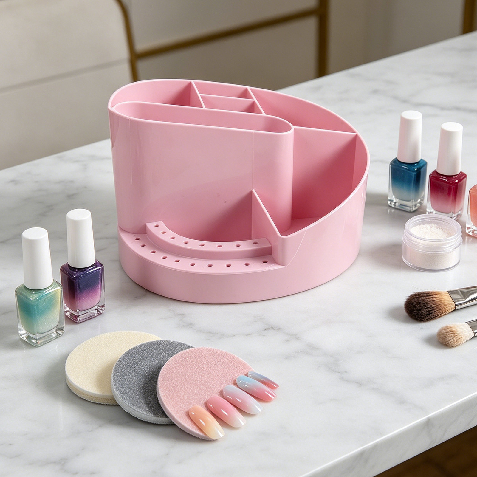 Large Transparent Nail Storage - Beauty Makeup Case avis et prix