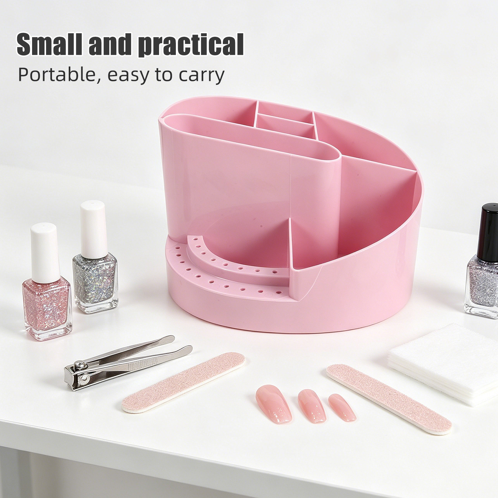 Large Transparent Nail Storage - Beauty Makeup Case avis et prix