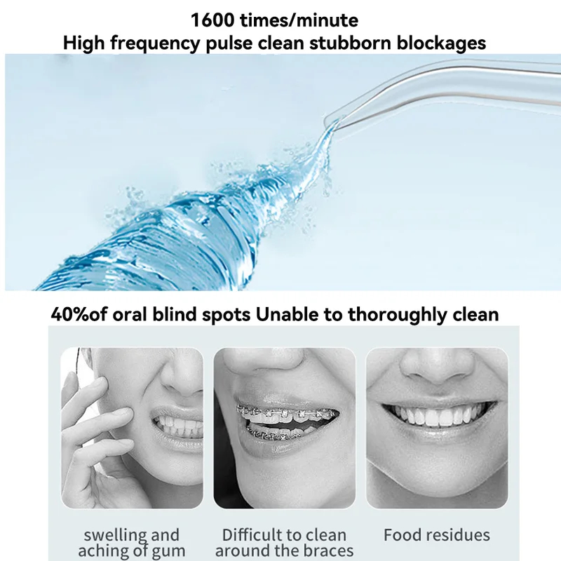 Portable Oral Irrigator with 3 - Micellar Water Cleanser avis et prix