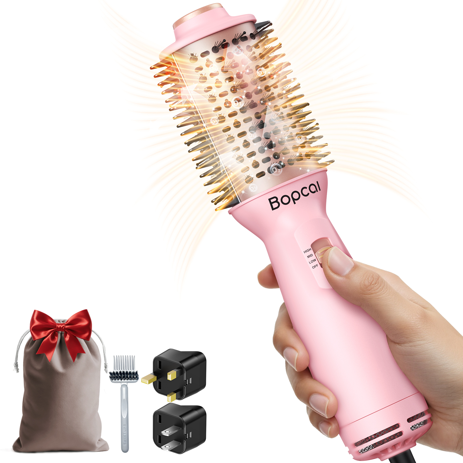4 IN 1 Hot Air Brush Straighte - Hair Curling Wand avis et prix