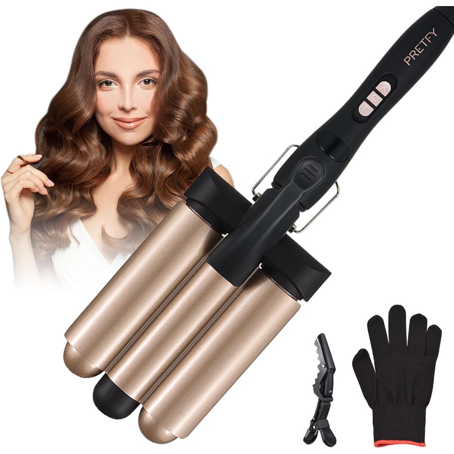 3 Barrel Curling Iron Wand 1.2 - Hair Curling Wand avis et prix