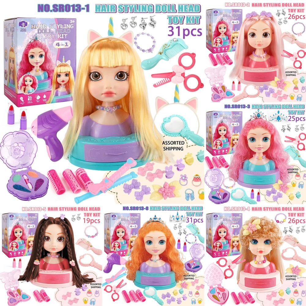 Hair Styling Doll Head Makeup  - Beauty Makeup Kit For Kids avis et prix