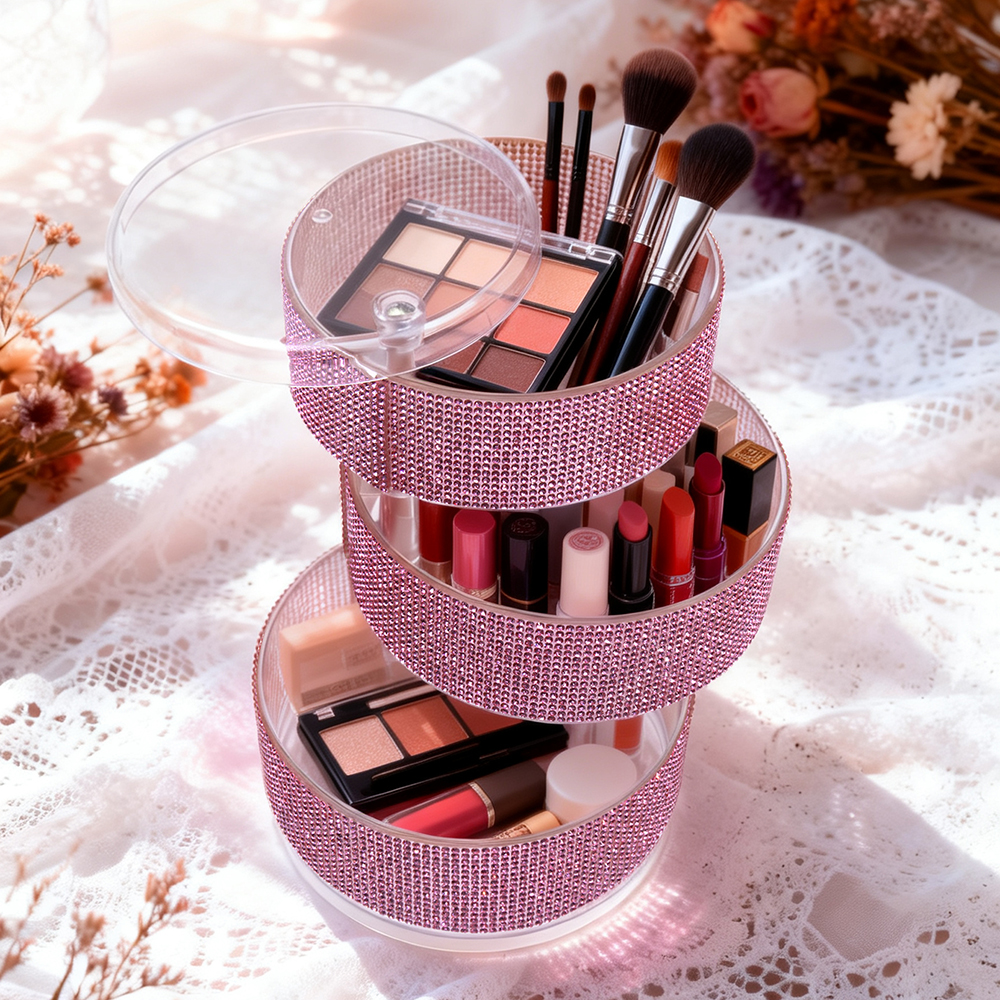 3-Layer Rotating Rhinestone Ma - Eyeshadow Palette avis et prix