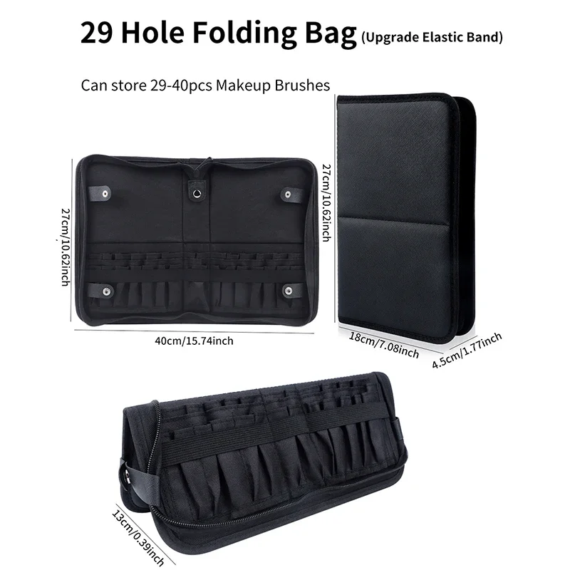 29/23 Holes Foldable Makeup Br - Beauty Makeup Case avis et prix