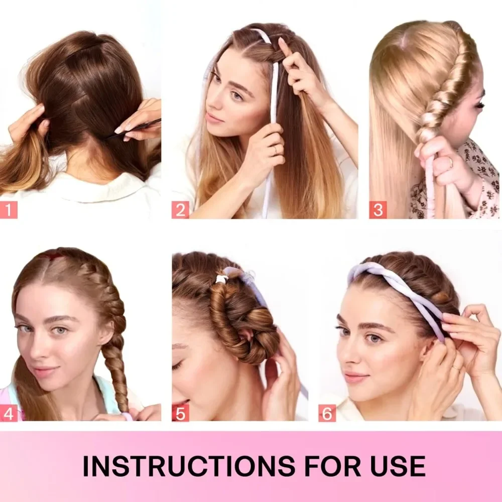 Heatless Curling Rod Headband  - Hair Curling Wand avis et prix