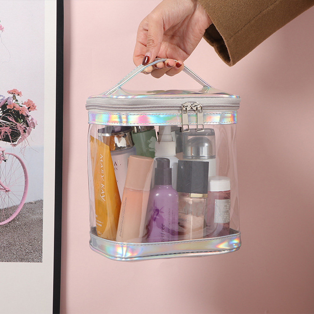 Clear PVC Makeup Bag with Hand - Beauty Makeup Case avis et prix