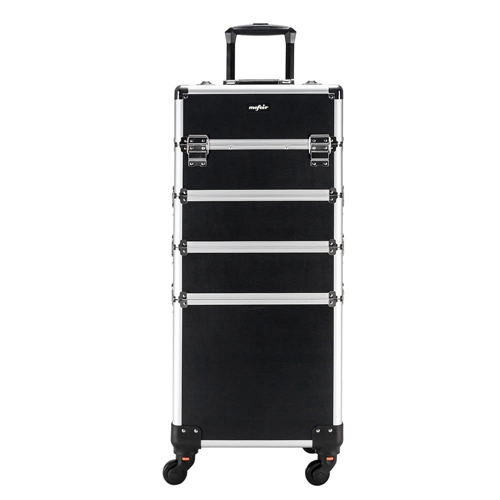 Aluminum 4-in-1 Rolling Makeup - Beauty Makeup Case avis et prix