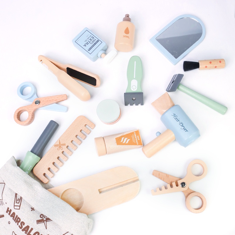 Wooden Pretend Hairdressing Ma - Beauty Makeup Kit For Kids avis et prix