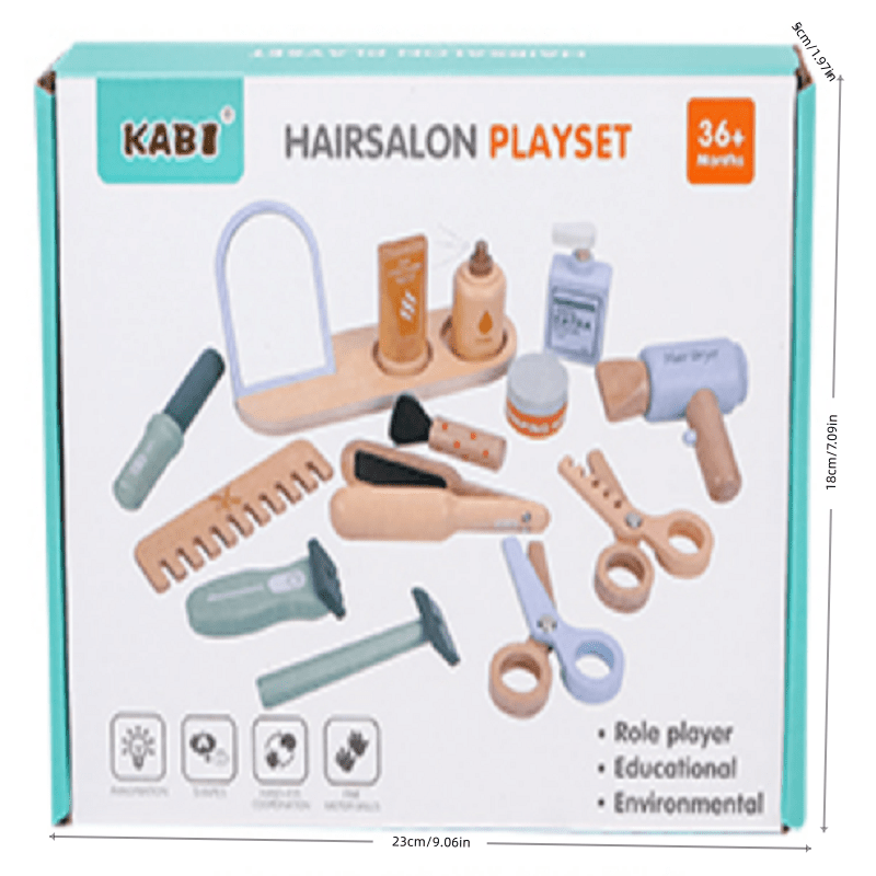 Wooden Pretend Hairdressing Ma - Beauty Makeup Kit For Kids avis et prix