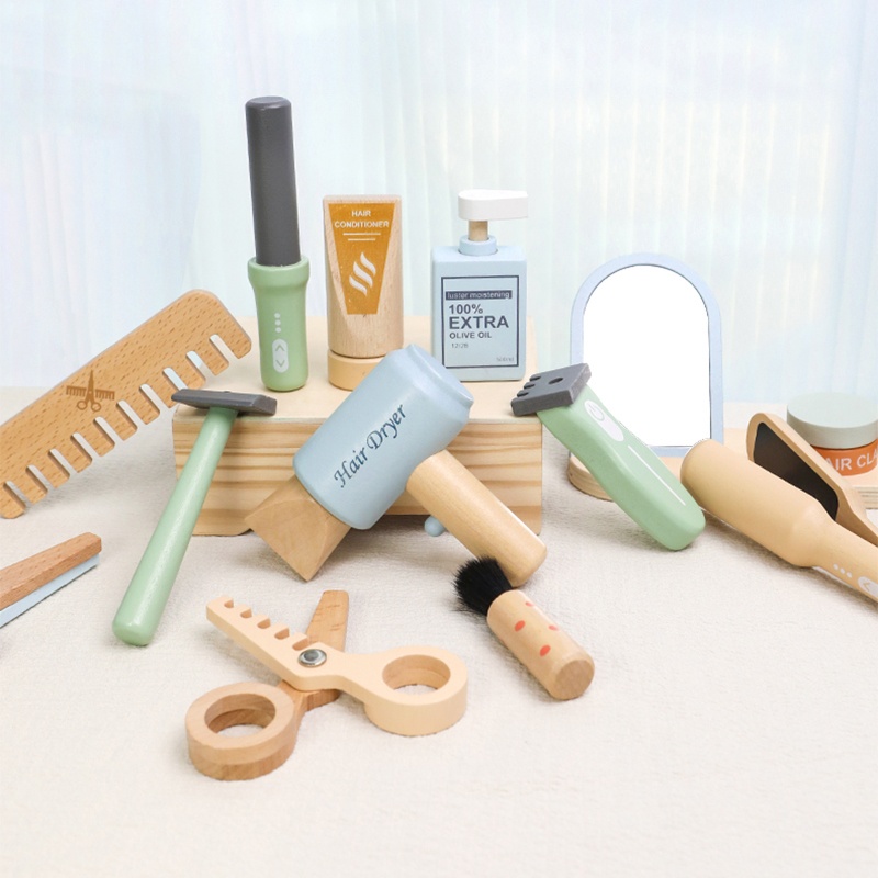 Wooden Pretend Hairdressing Ma - Beauty Makeup Kit For Kids avis et prix